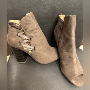 Taupe Booties Size 7